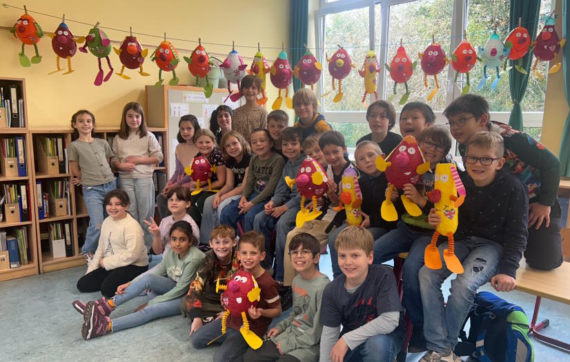 4b Laternenklassenfoto